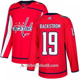 Män Ishockey Washington Capitals Tröja Nicklas Backstrom 19 Adidas 2017-2018 Röd Authentic